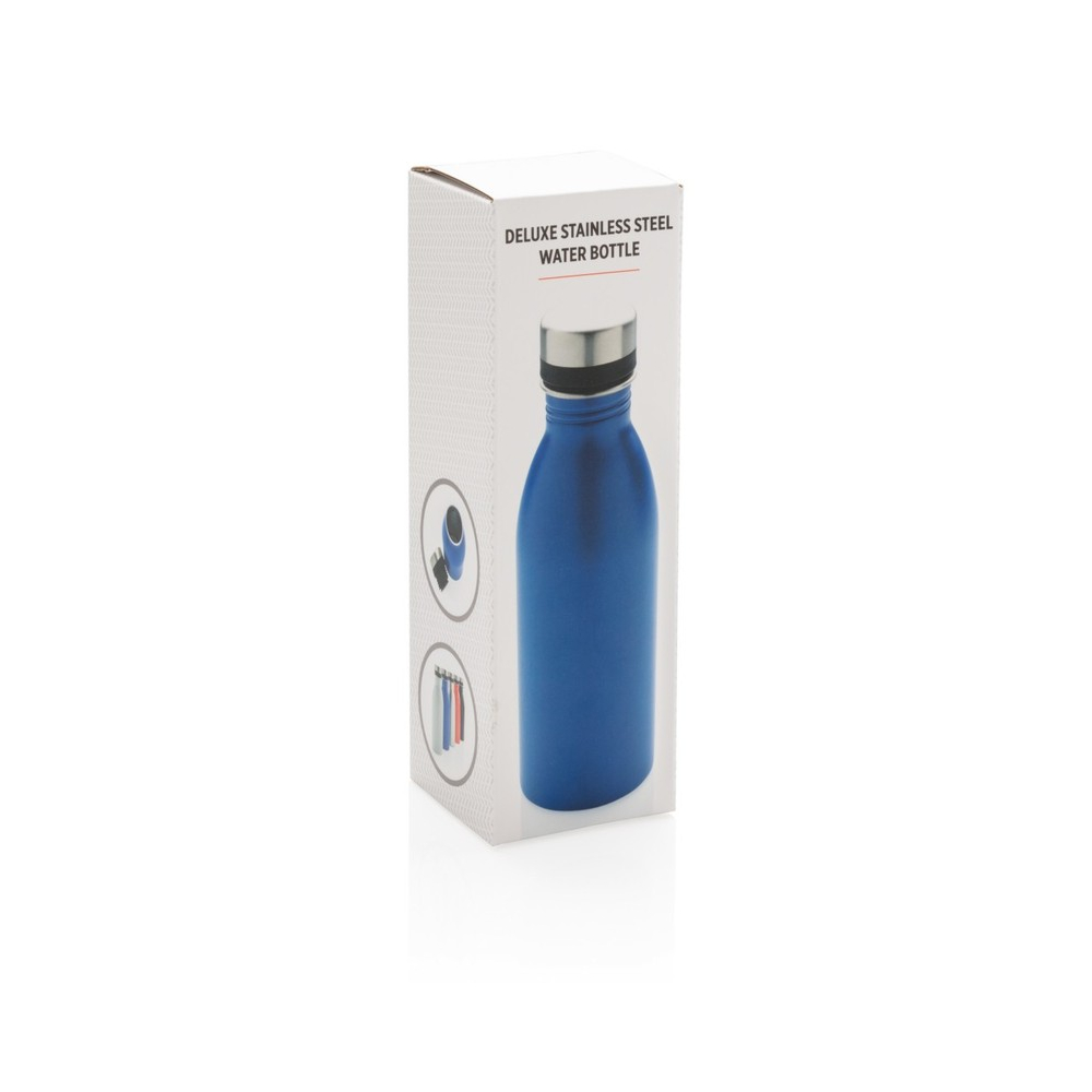 Bidon metalowy 500 ml Deluxe, niebieski
