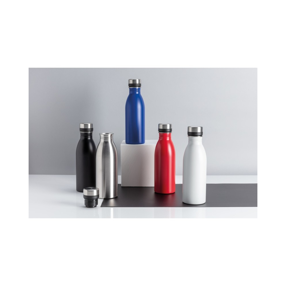 Bidon metalowy 500 ml Deluxe, niebieski