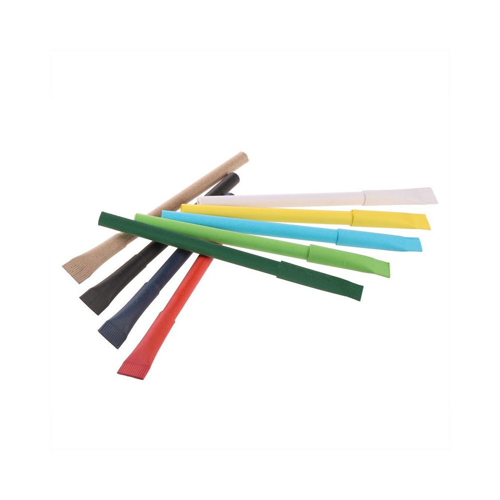 Zielony papierowy długopis