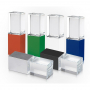 Sklany flash USB z logo 3D